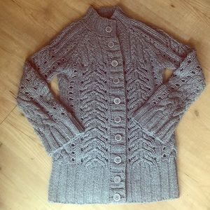 3/$20 B.B. Dakota Grey Cable Knit Cardigan